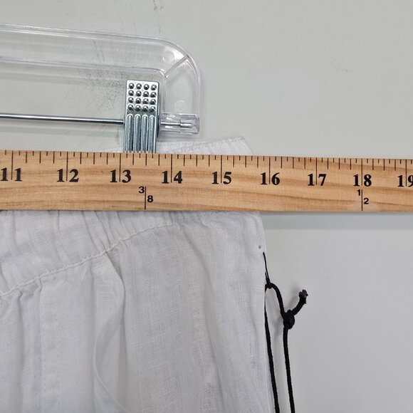 NWT Nicole Miller Cargo Jogger Linen Pants Size XL White - Picture 7 of 8